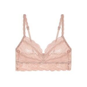Cosabella Never Say Never Bralette Size M Baby Pink Lace Wireless Italy